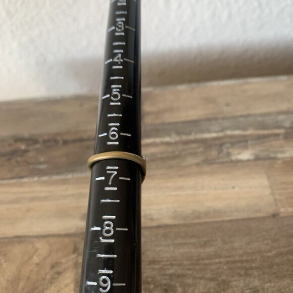 Vintage Brutalist Style Brass Or Bronze Ring Size 6.5 Modernist Sculptural Art - Picture 11 of 15